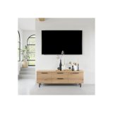 TV-meubel Paranno 2 deuren 2 lades in natural canelle oak