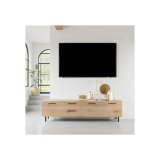 TV-meubel Paranno 3 deuren 2 lades in natural canelle oak