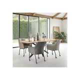 Eettafel Tesino deens ovaal 200x100 cm natural canella oak