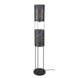 Vloerlamp Armor tube 2L zwart bruin