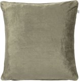 Sierkussen velvet olijf, 45x45 cm