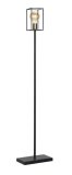 Vloerlamp Piazza mat zwart/antiek brons
