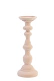 Kandelaar Candelabro lichtroze fluweel, 11x30 cm