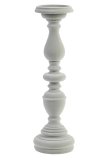 Kandelaar Candelabro grijs fluweel, 11x37 cm