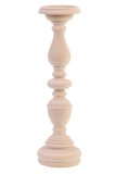 Kandelaar Candelabro lichtroze fluweel, 11x37 cm