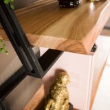 Wandschap set/3 lean / Massief acacia naturel