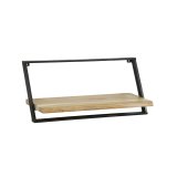 Wandschap set/3 lean / Massief acacia naturel