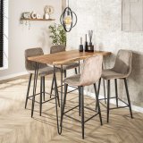 Bartafel edge 130 / Massief acacia naturel
