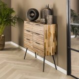 Ladekast 6L Teca strip / Teakhout verweerd