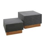 Salontafel set/2 blox slate / Leisteen