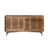 Dressor 2 deuren slide / Massief acacia naturel