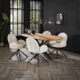 Eetkamertafel 180 Arhus solid / Massief acacia naturel