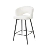 Barstoel boucle salon. VPE2 / Boucle wit