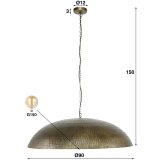 Hanglamp Ø90 / Brons antiek