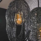 Hanglamp 5L open oog wire / Artic zwart