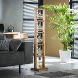Vloerlamp 5L modulo houten frame / Massief acacia naturel