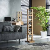 Vloerlamp 5L modulo houten frame / Massief acacia naturel