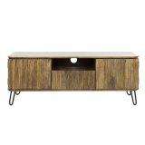 TV-meubel wave / Massief mango zandkleur